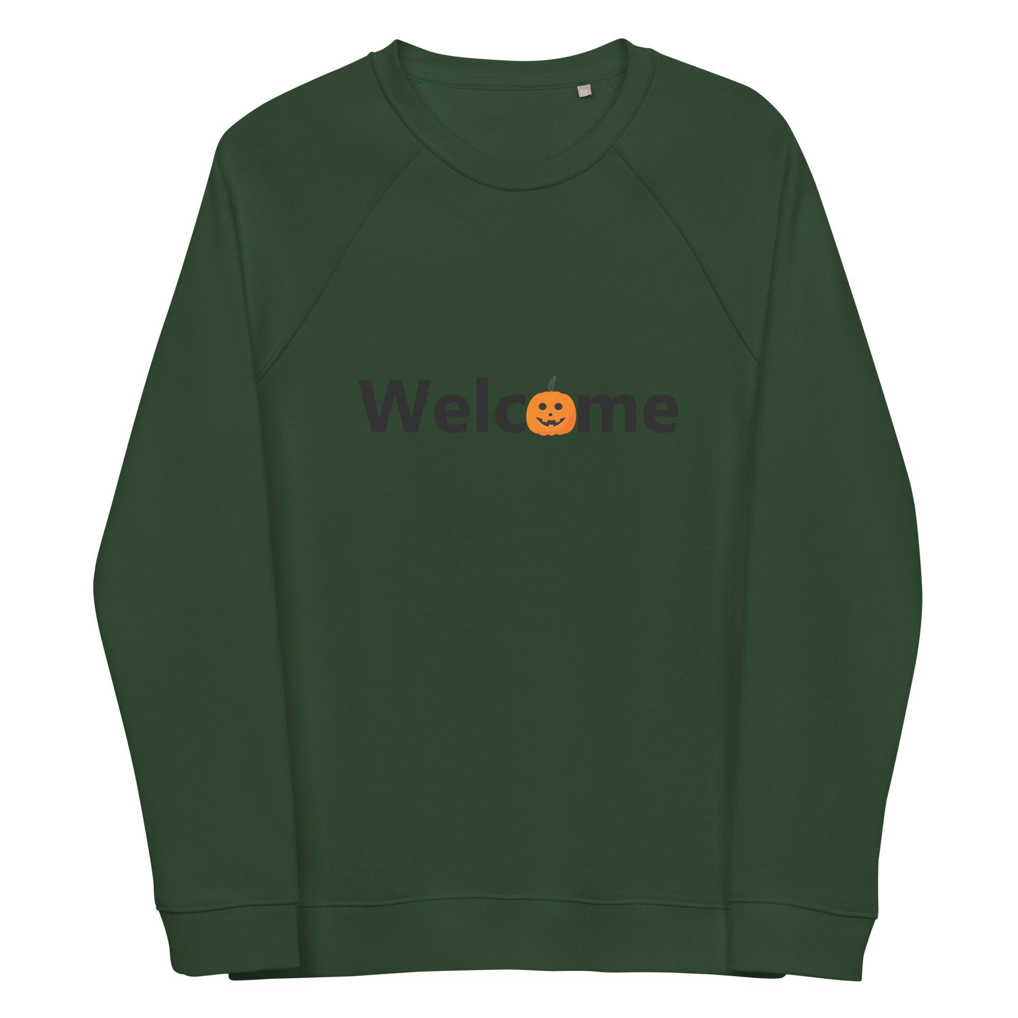 Unisex Organic Sweatshirt/Welcome-Halloween - Enet Images