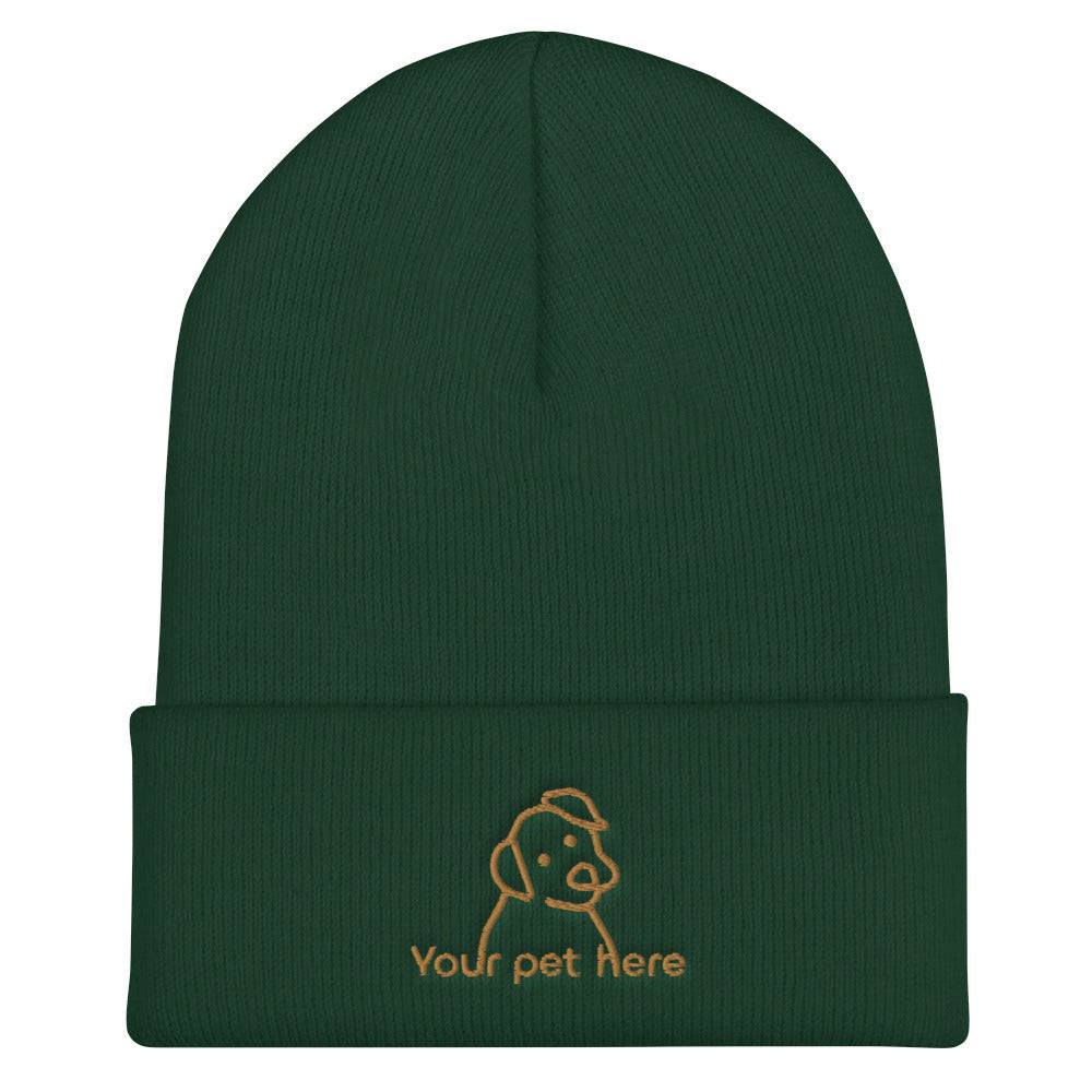 Cuffed Beanie/My Pet's mane/Personalized - Enet Images
