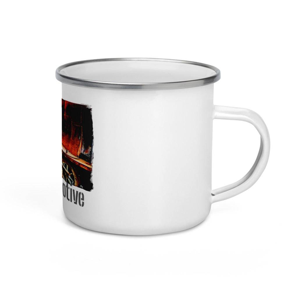 Enamel Mug/Old Locomotive - Enet Images