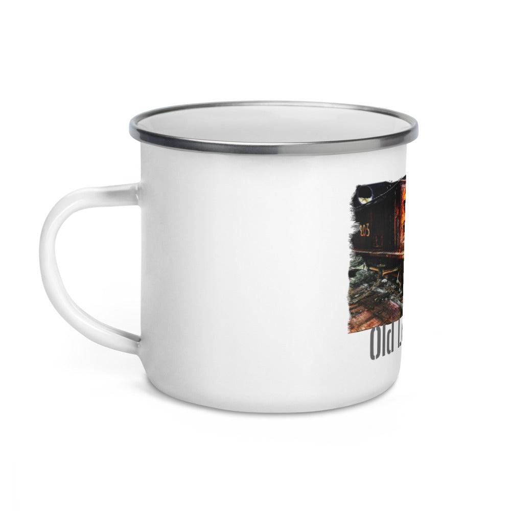 Enamel Mug/Old Locomotive - Enet Images
