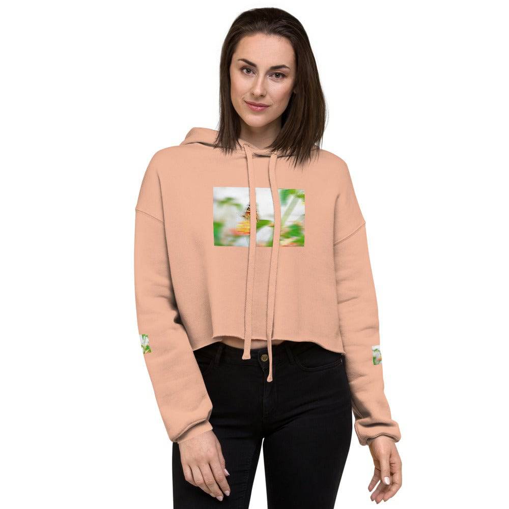 Crop Hoodie/butterfly - Enet Images