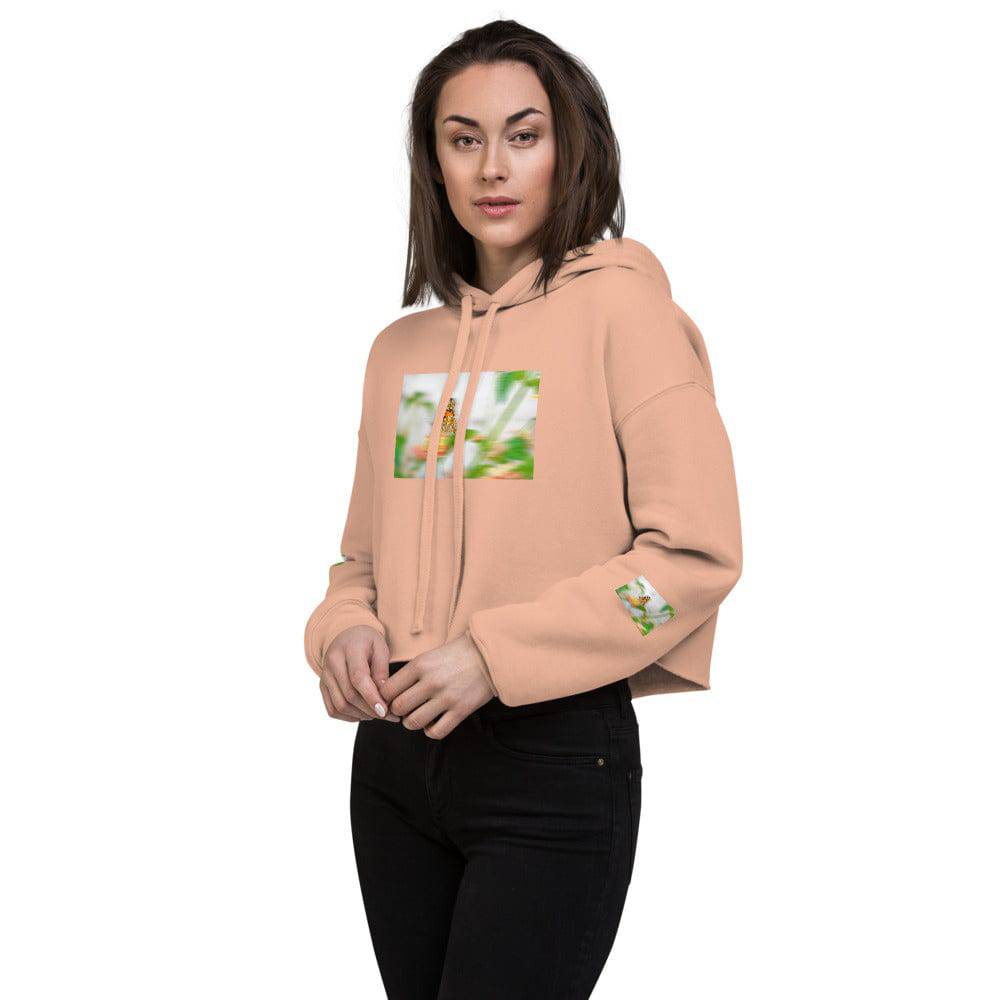Crop Hoodie/butterfly - Enet Images