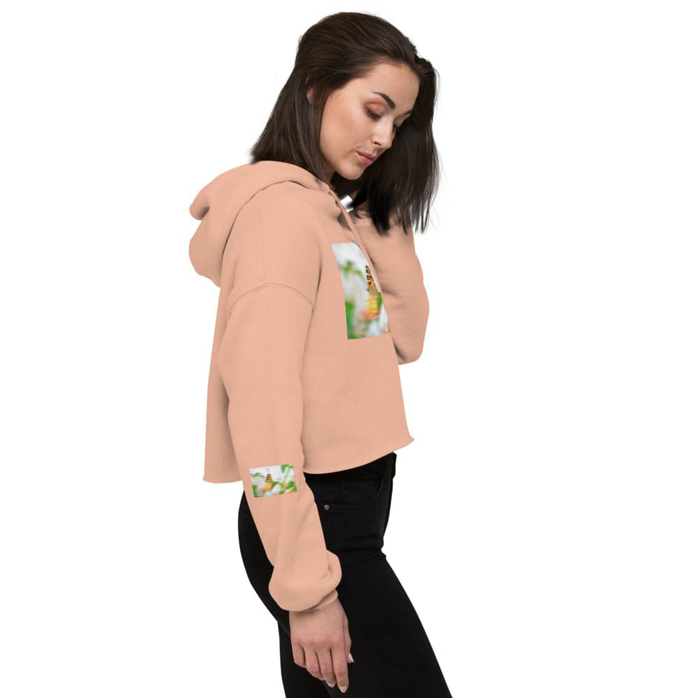 Crop Hoodie/butterfly - Enet Images