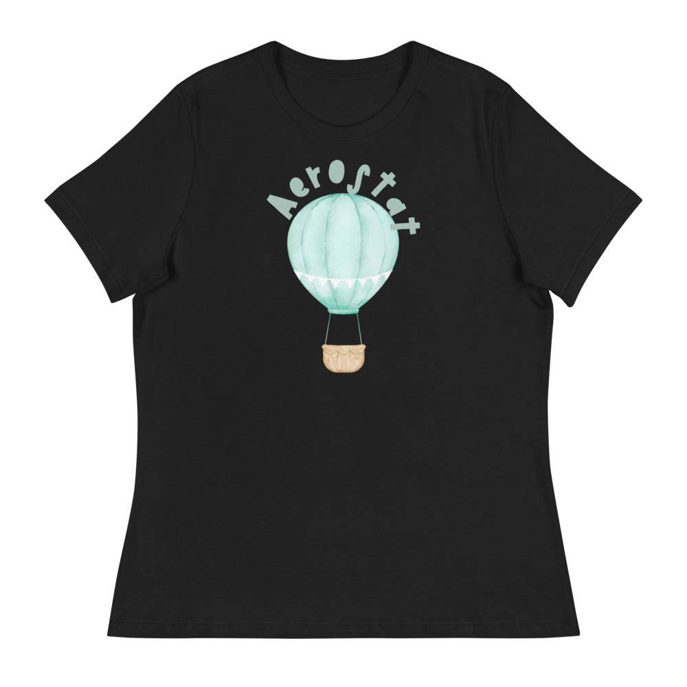Women's Relaxed T-Shirt/Aerostat Green - Enet Images