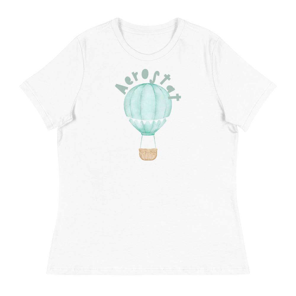 Women's Relaxed T-Shirt/Aerostat Green - Enet Images