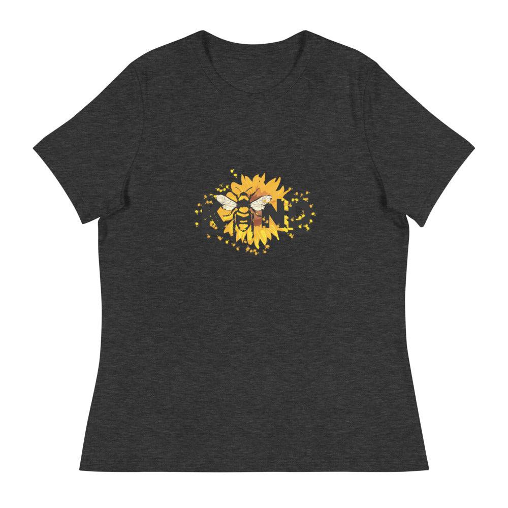 Women's Relaxed T-Shirt/Be Kind-Sunflower - Enet Images