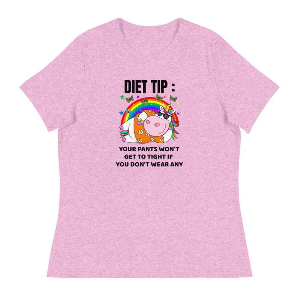 Women's Relaxed T-Shirt/Diet Tip - Enet Images