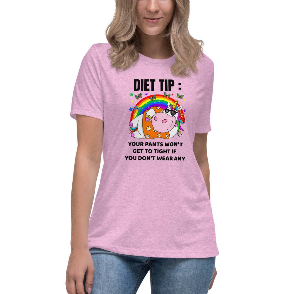 Women's Relaxed T-Shirt/Diet Tip - Enet Images