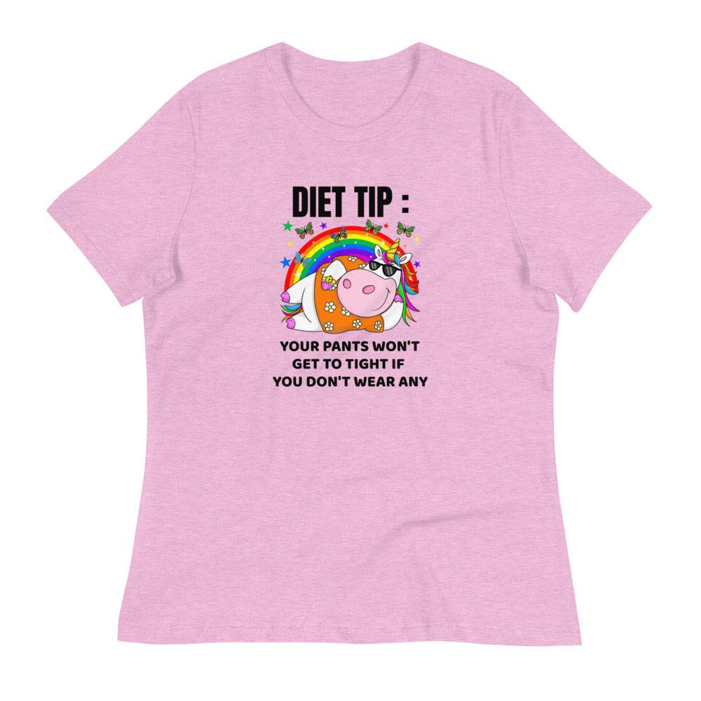 Women's Relaxed T-Shirt/Diet Tip - Enet Images