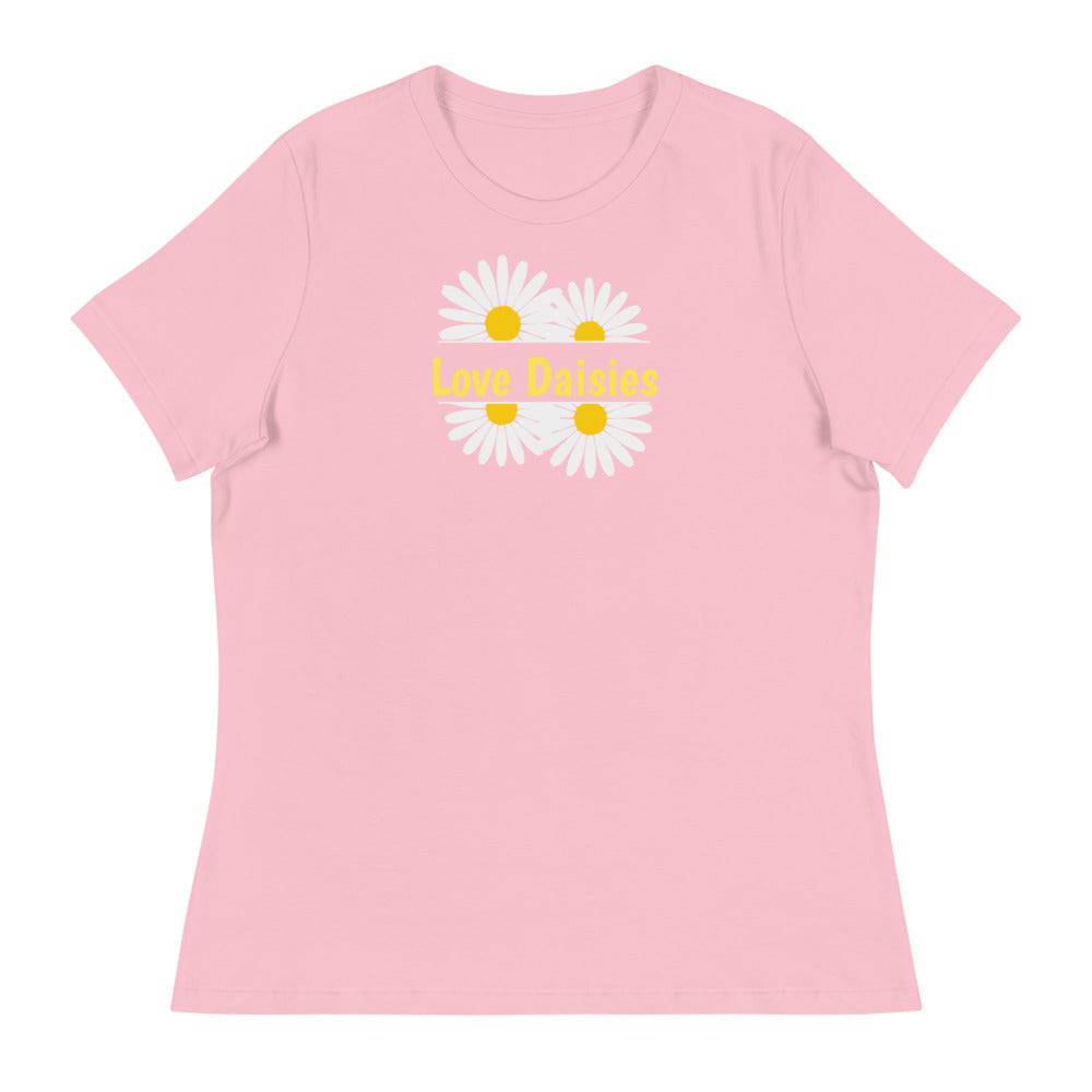 Women's Relaxed T-Shirt/Four Daisies - Enet Images