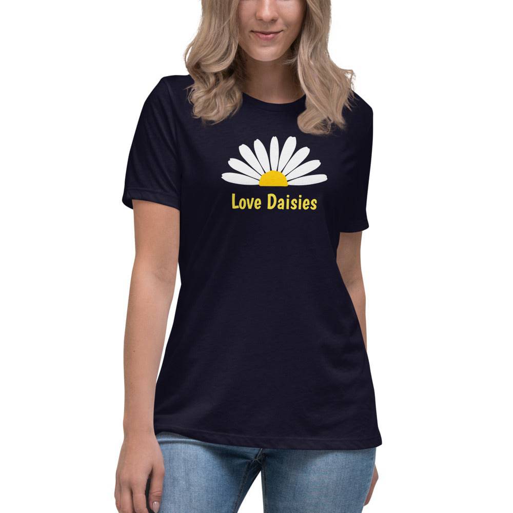 Women's Relaxed T-Shirt/Half Daisy - Enet Images