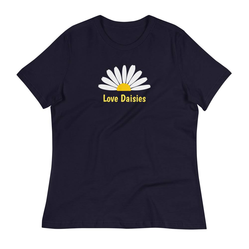 Women's Relaxed T-Shirt/Half Daisy - Enet Images