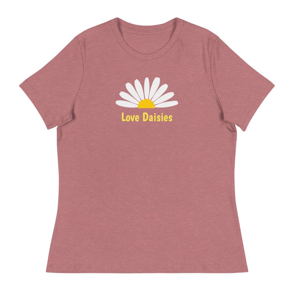 Women's Relaxed T-Shirt/Half Daisy - Enet Images
