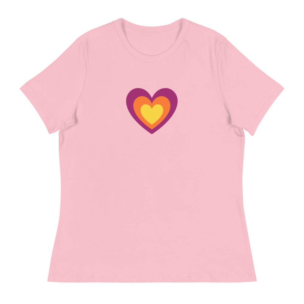 Women's Relaxed T-Shirt/Heart - Enet Images