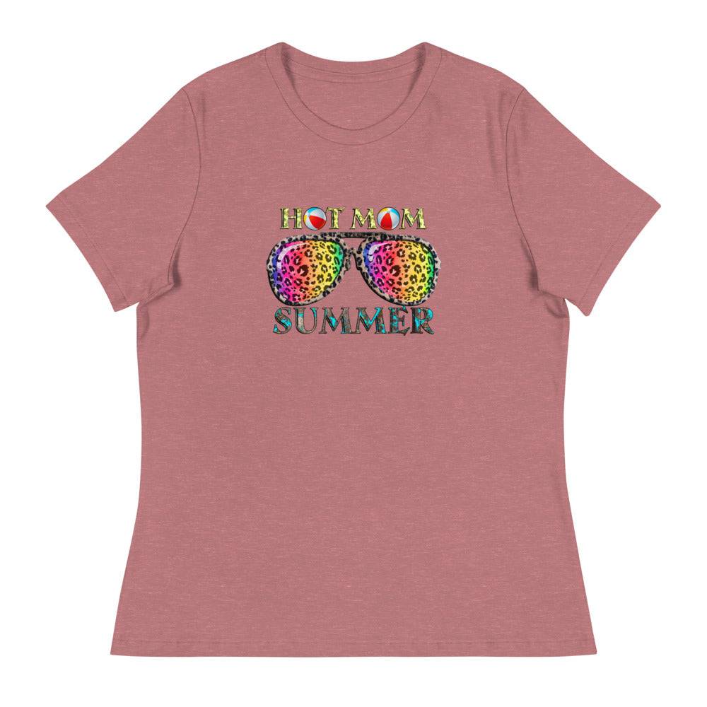 Women's Relaxed T-Shirt/Hot-Mom-Summer - Enet Images
