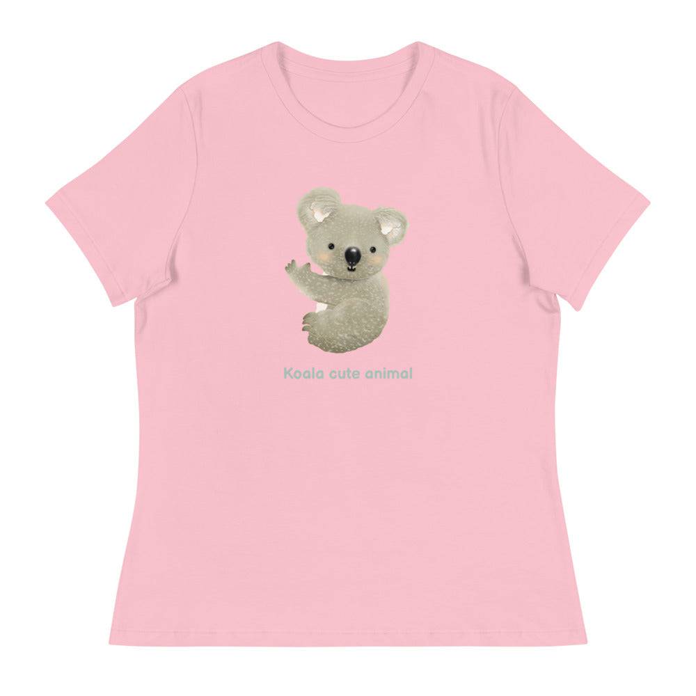 Women's Relaxed T-Shirt/Koala Cute Animal - Enet Images
