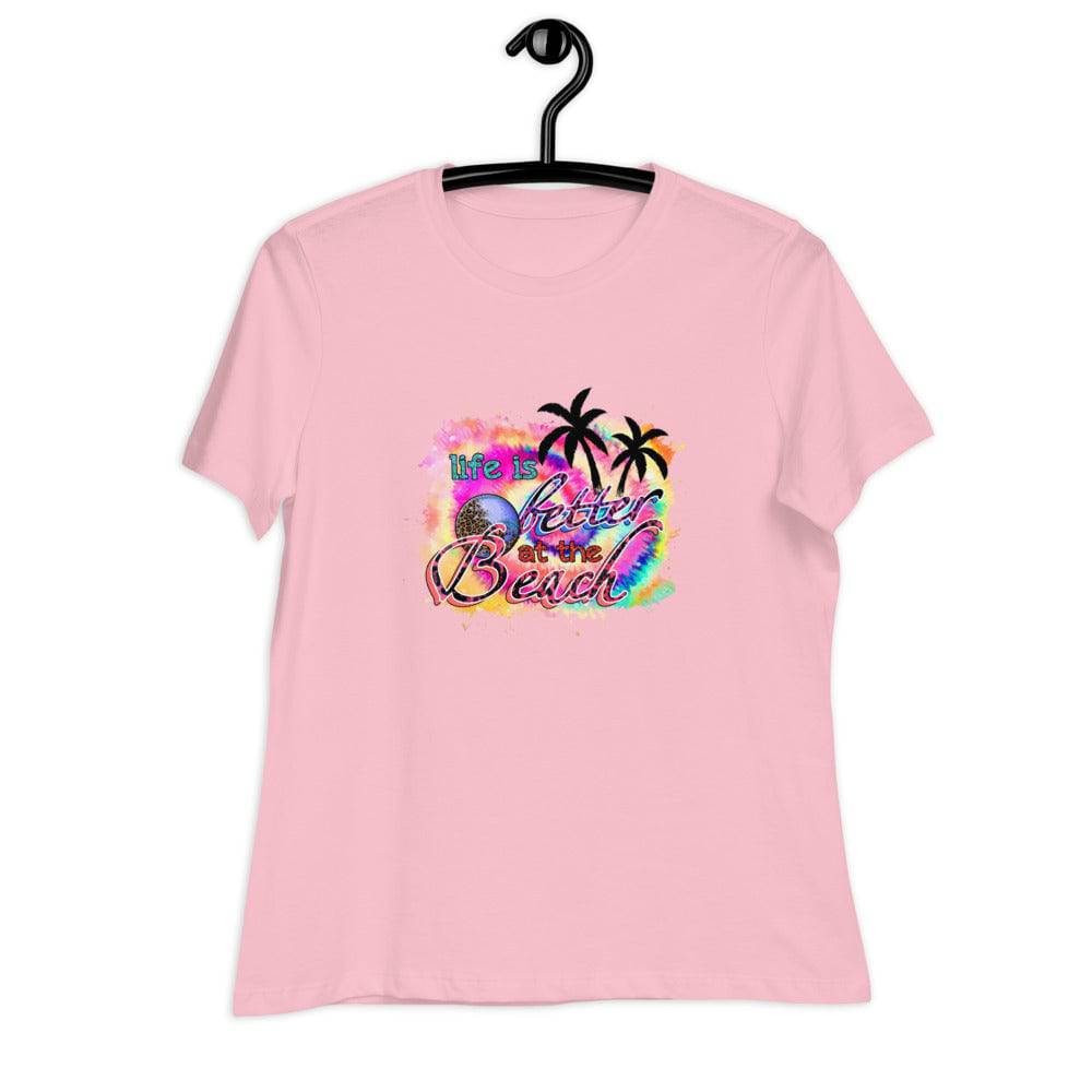 Women's Relaxed T-Shirt/Life-Is-Better - Enet Images
