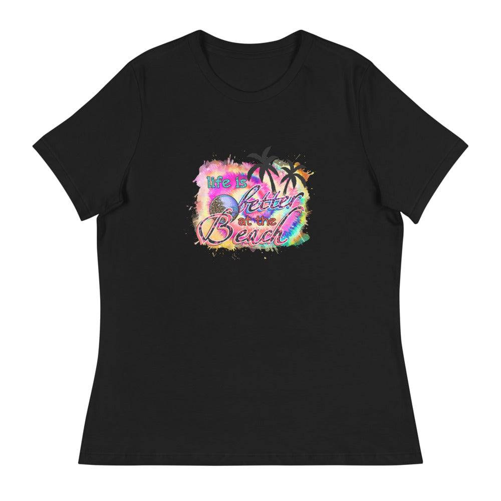 Women's Relaxed T-Shirt/Life-Is-Better - Enet Images