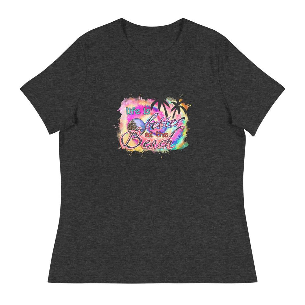 Women's Relaxed T-Shirt/Life-Is-Better - Enet Images