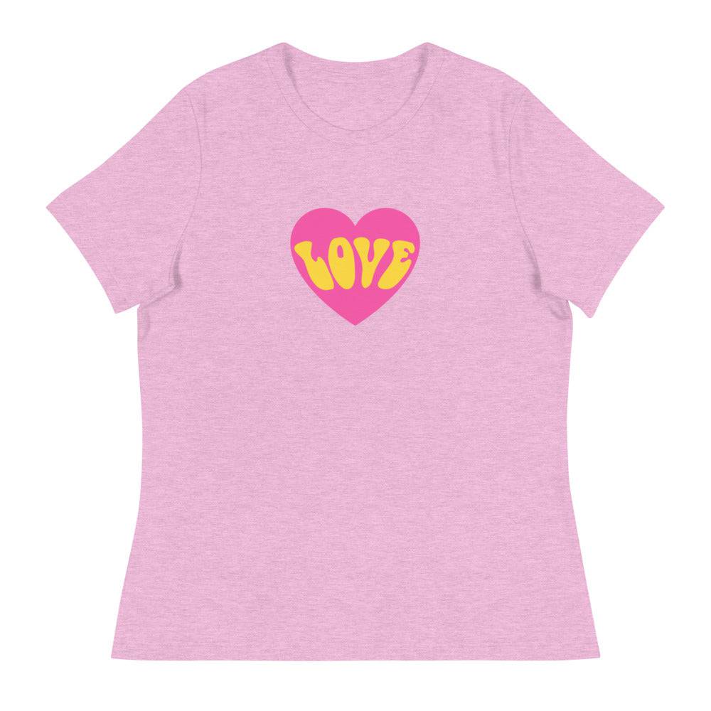 Women's Relaxed T-Shirt/Love - Enet Images