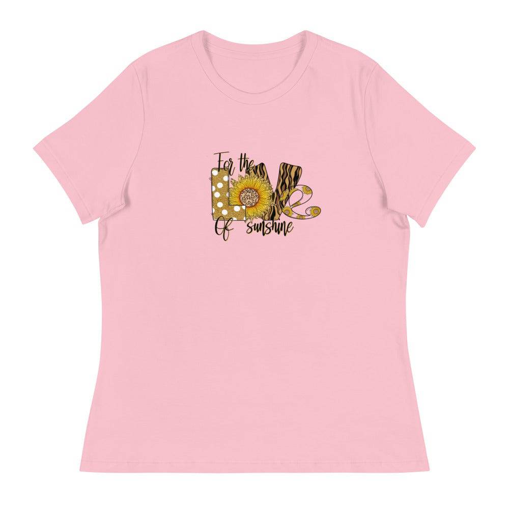Women's Relaxed T-Shirt/Love-Sunflower - Enet Images
