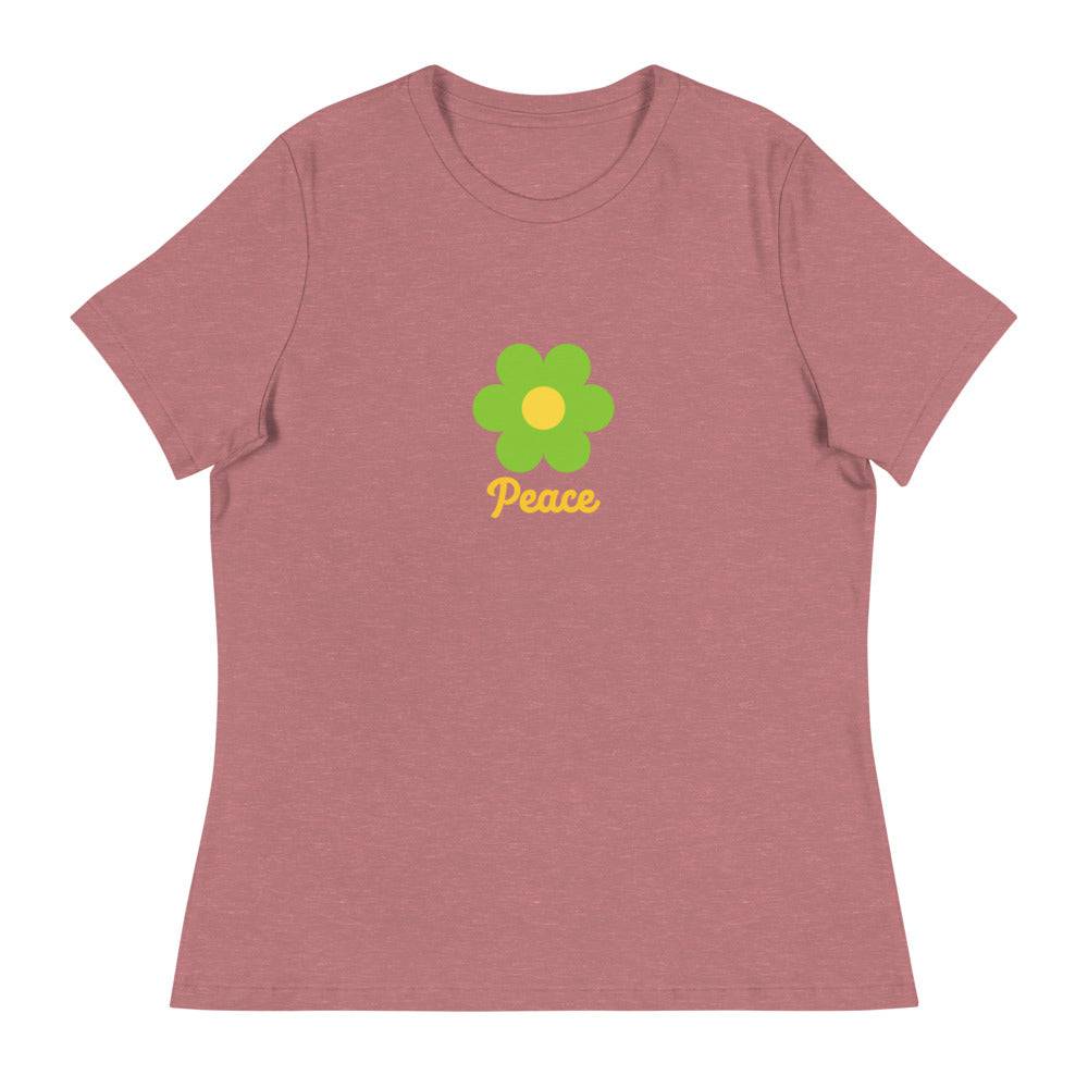 Women's Relaxed T-Shirt/Peace 4 - Enet Images