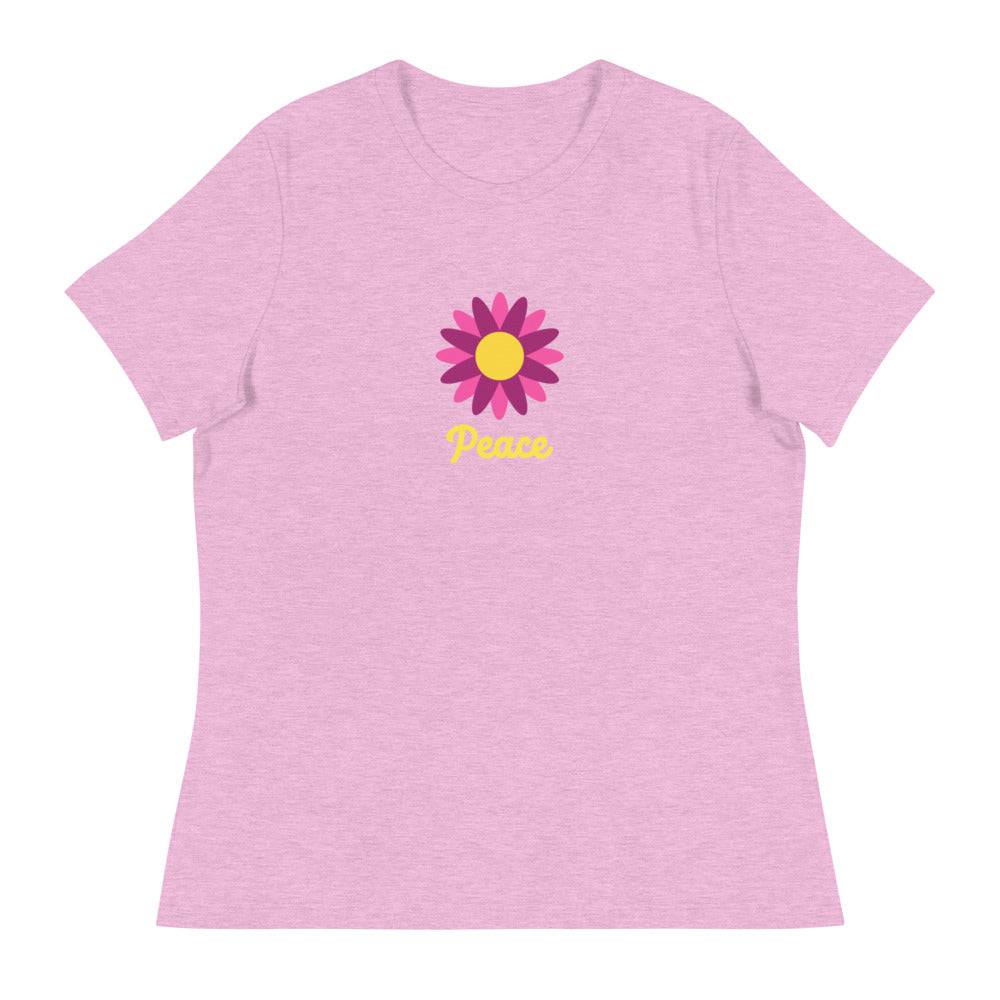 Women's Relaxed T-Shirt/Peace 5 - Enet Images
