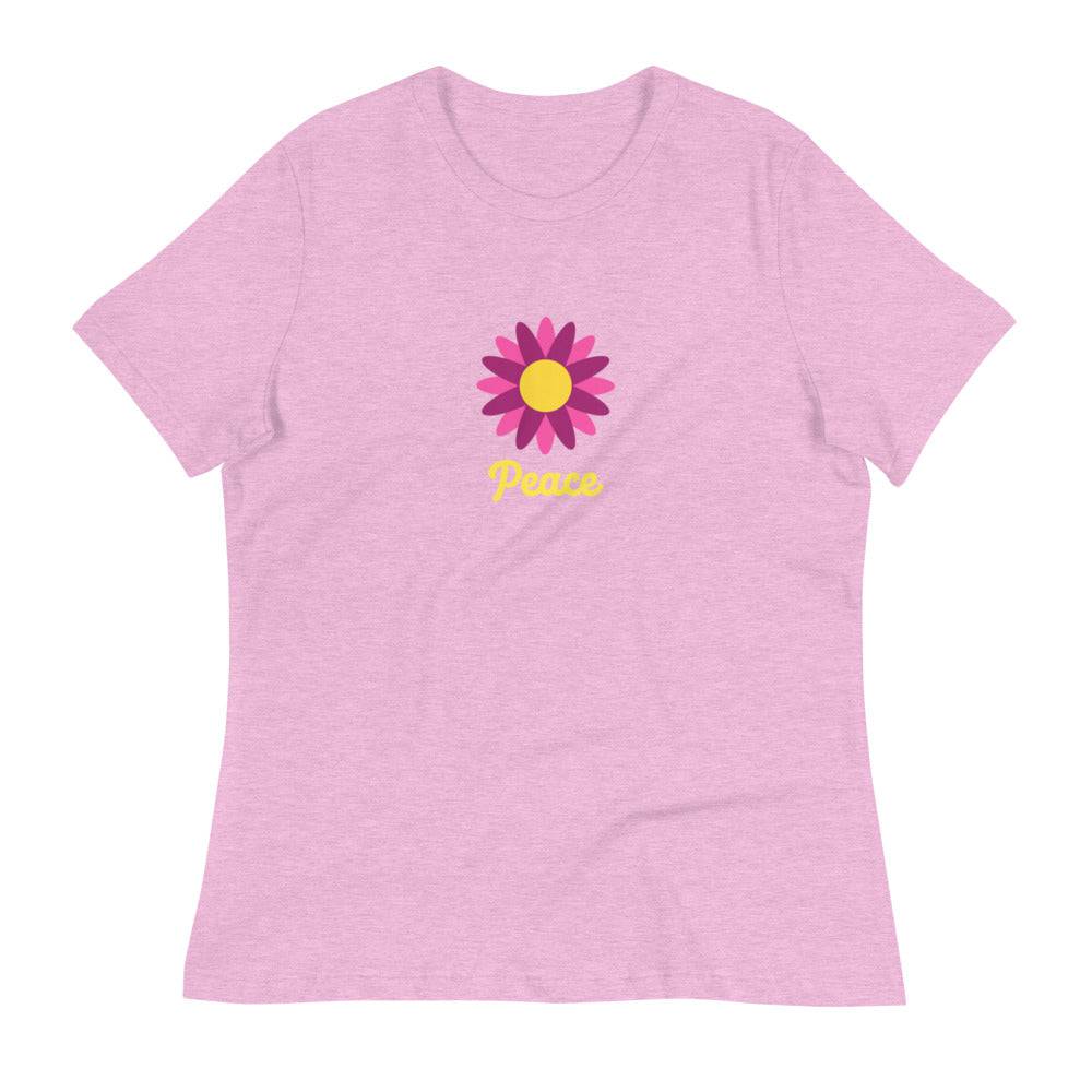 Women's Relaxed T-Shirt/Peace 5 - Enet Images