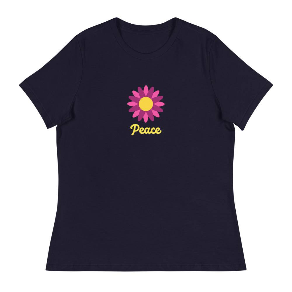 Women's Relaxed T-Shirt/Peace 5 - Enet Images