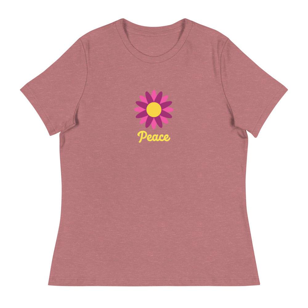 Women's Relaxed T-Shirt/Peace 5 - Enet Images