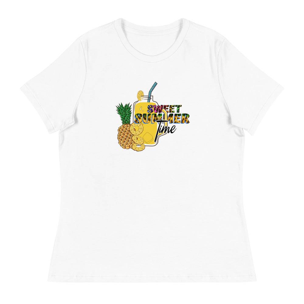 Women's Relaxed T-Shirt/Summer-Sweet-Time - Enet Images