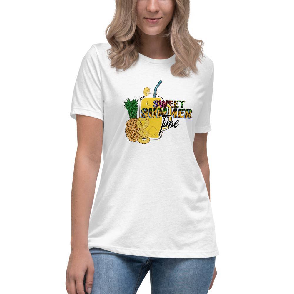 Women's Relaxed T-Shirt/Summer-Sweet-Time - Enet Images