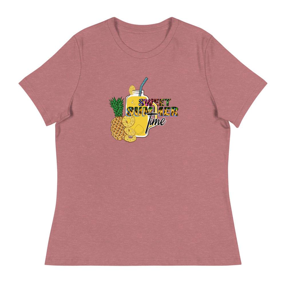Women's Relaxed T-Shirt/Summer-Sweet-Time - Enet Images