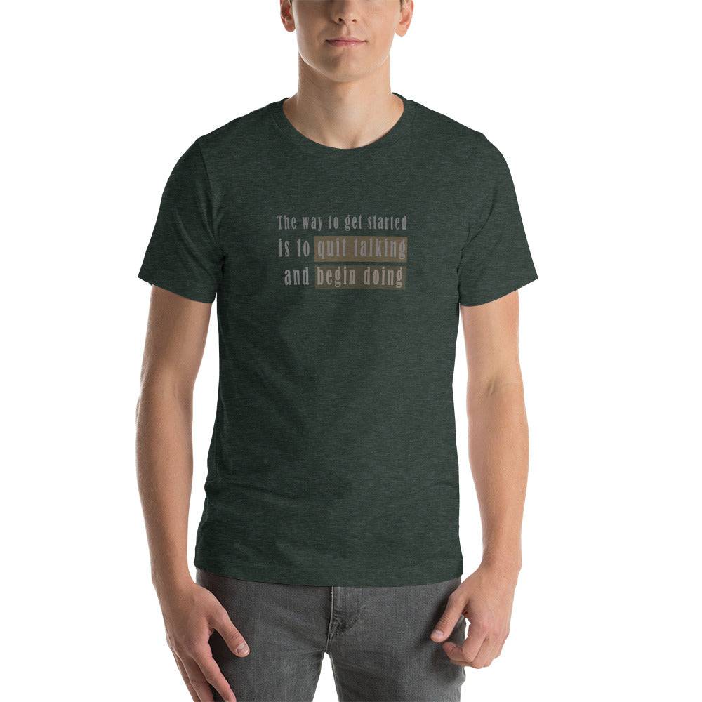 Short-Sleeve Unisex T-Shirt/The Way To Get Started - Enet Images
