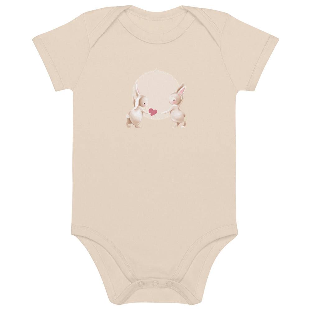 Organic cotton baby bodysuit/Bunnies Balloon - Enet Images