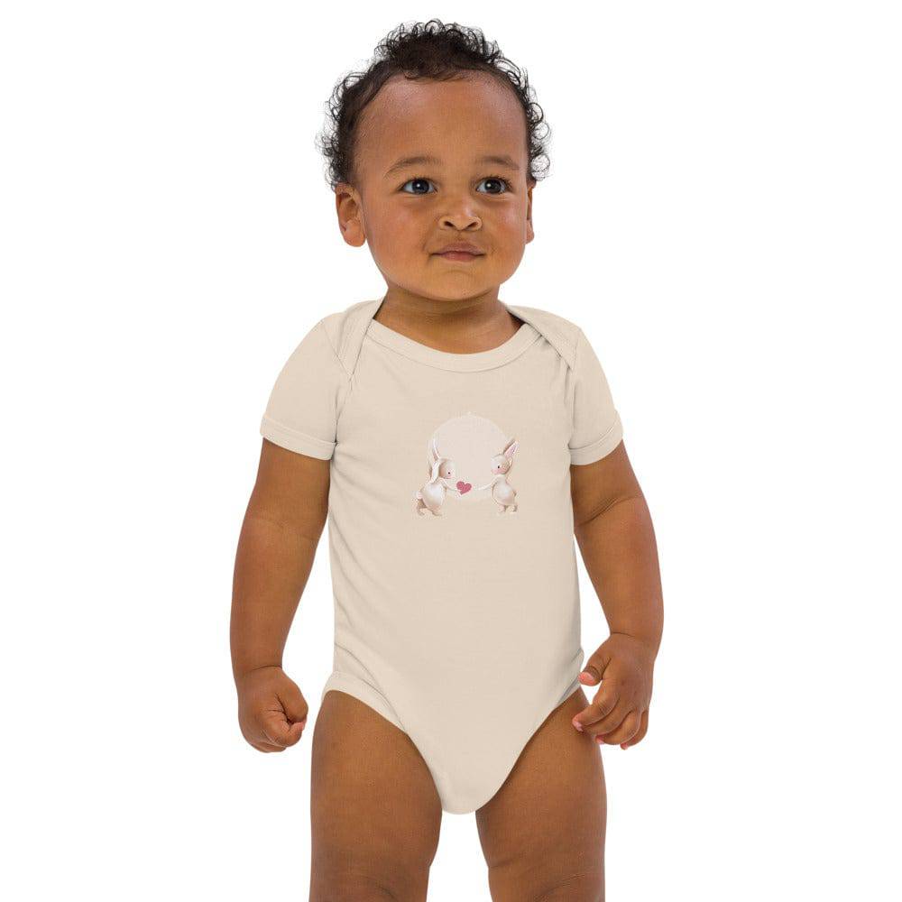 Organic cotton baby bodysuit/Bunnies Balloon - Enet Images