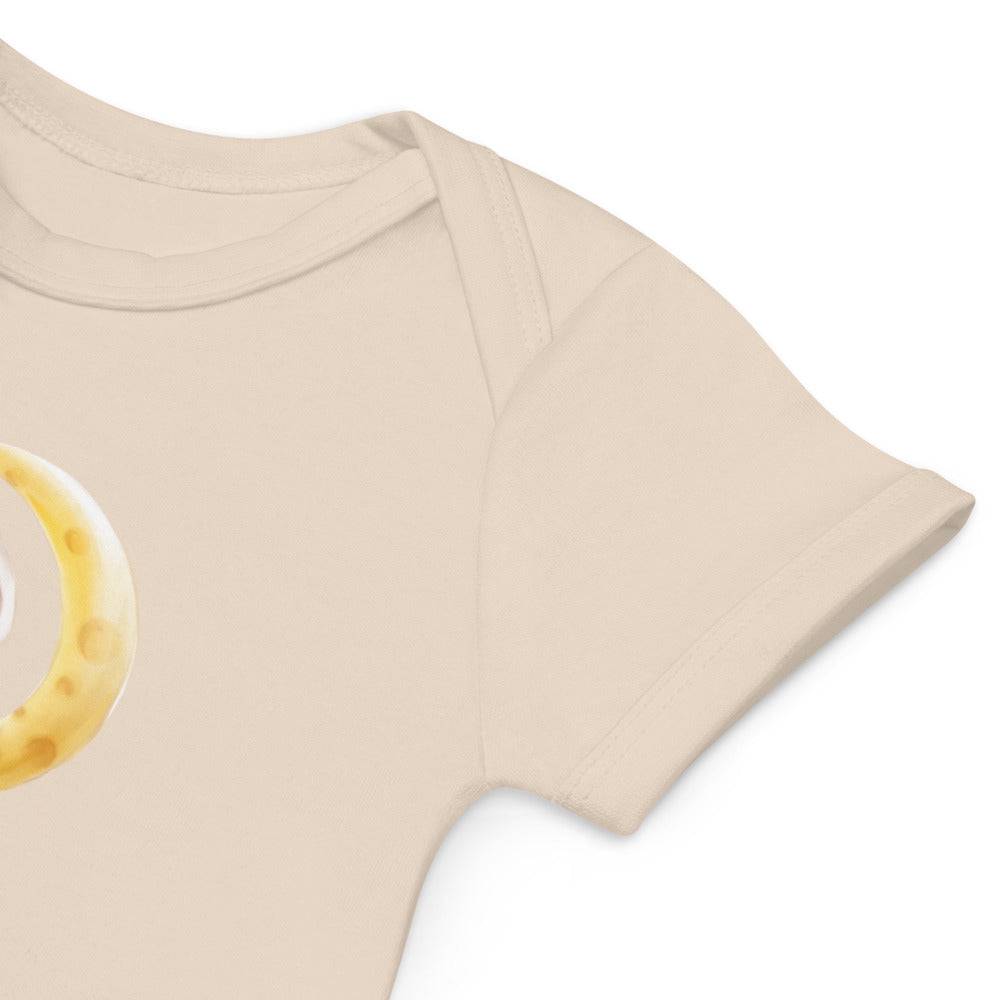 Organic cotton baby bodysuit/Bunnies Moon - Enet Images