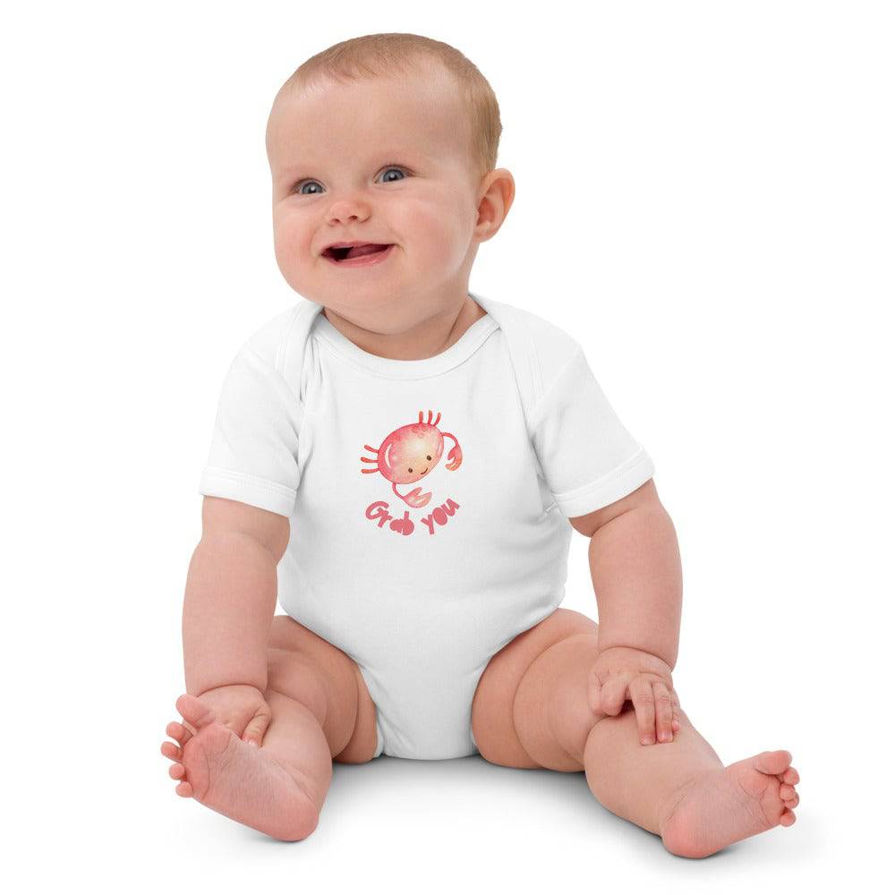 Organic cotton baby bodysuit/Grab you - Enet Images