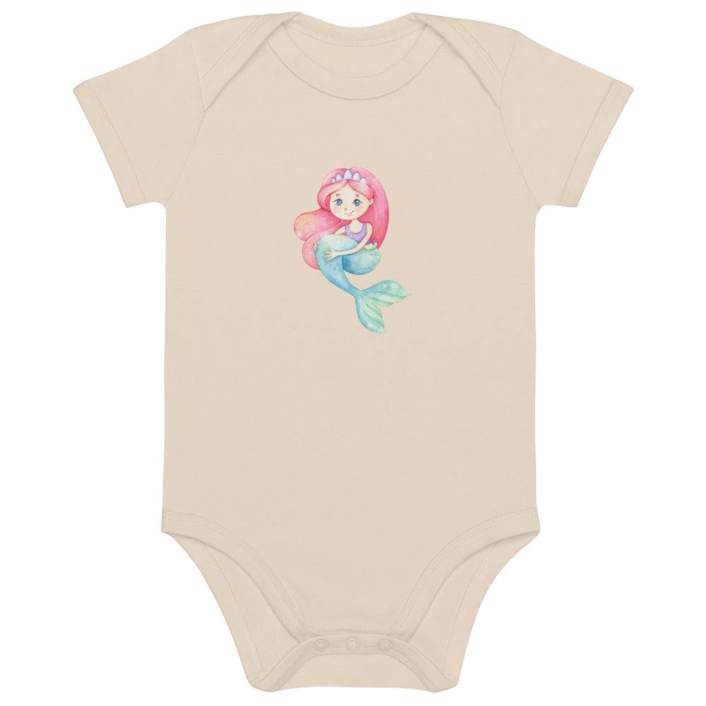 Organic cotton baby bodysuit/Little Mermaid - Enet Images