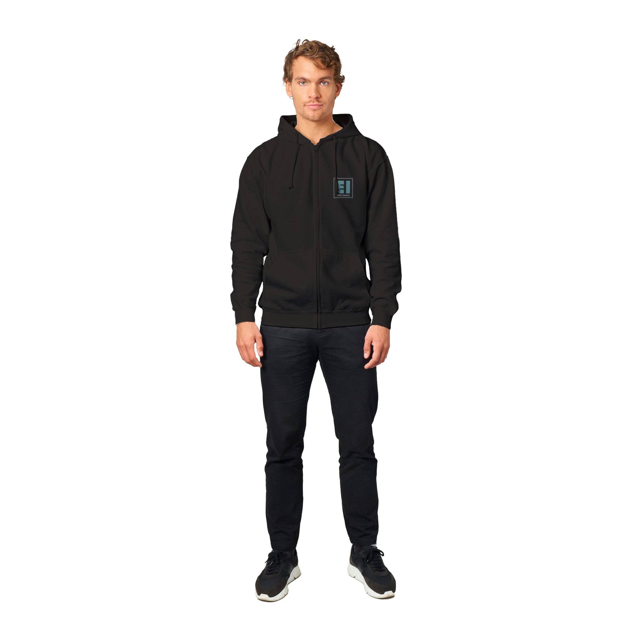 Premium Unisex Zip Hoodies/Enet-Images - Enet Images