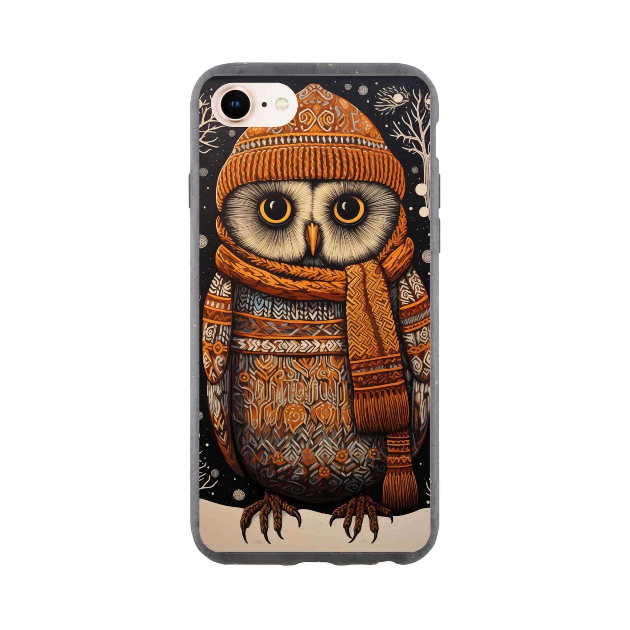 I-Phone Bio case/Owl-Winter - Enet Images