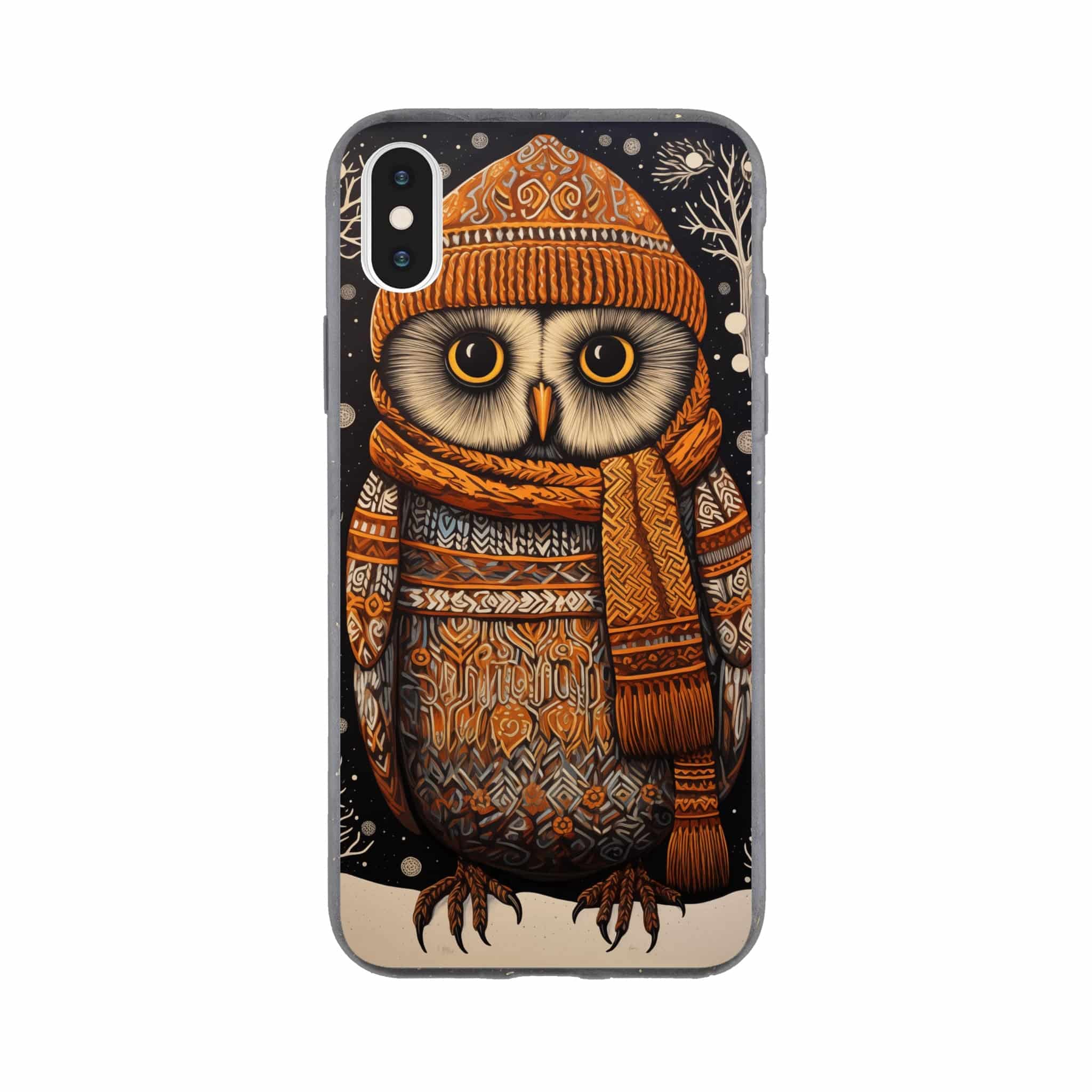 I-Phone Bio case/Owl-Winter - Enet Images