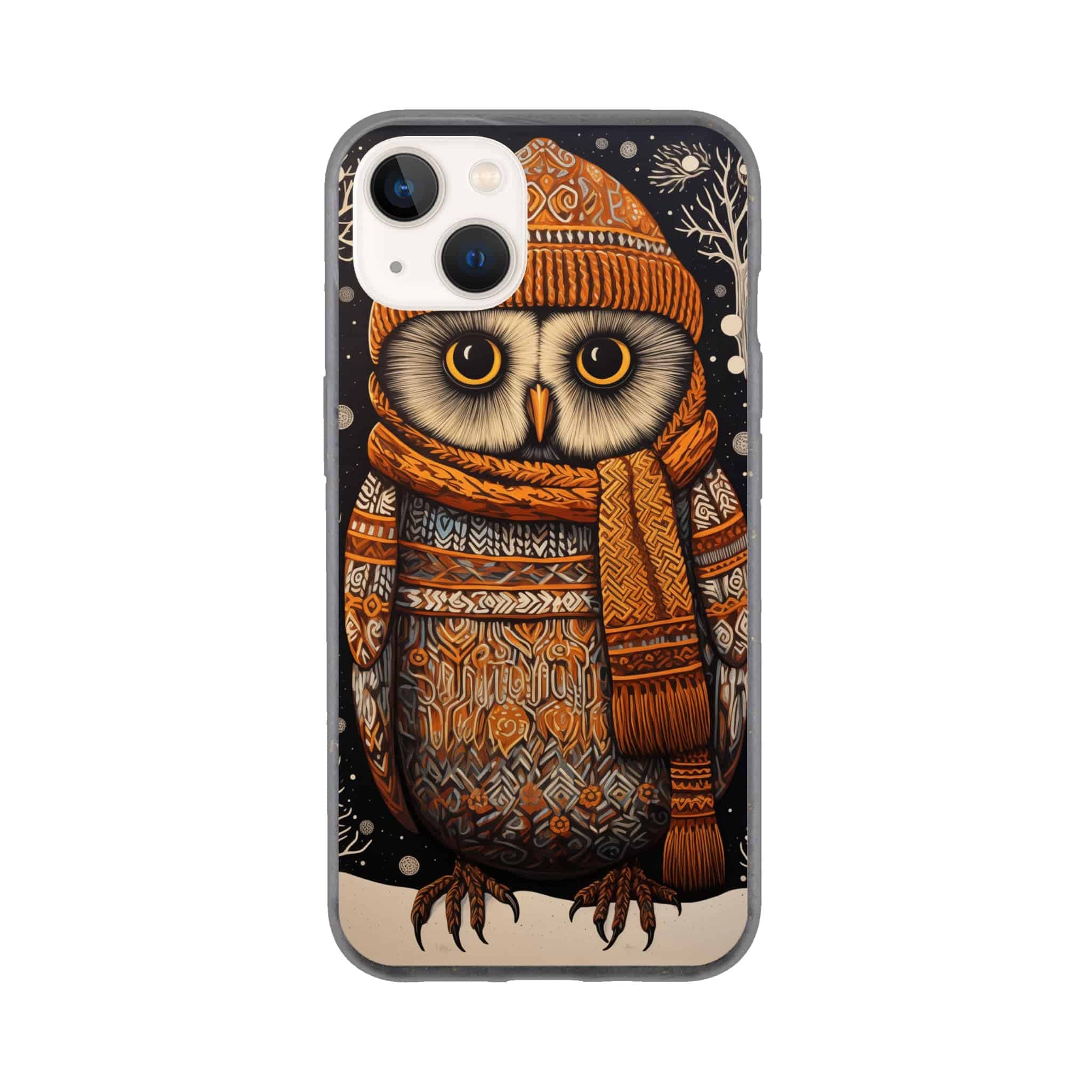 I-Phone Bio case/Owl-Winter - Enet Images