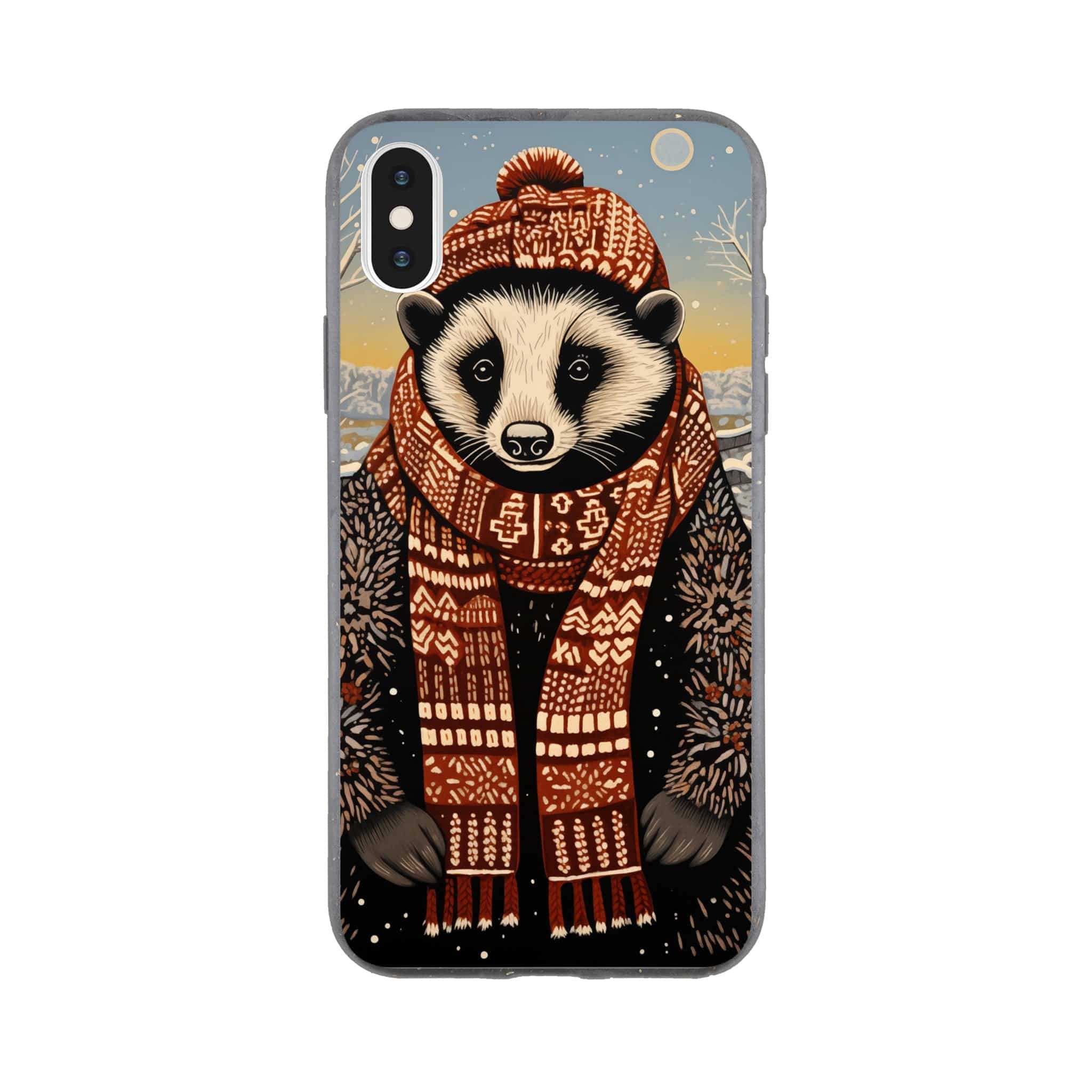 I-Phone Bio case/Racoon-Winter - Enet Images