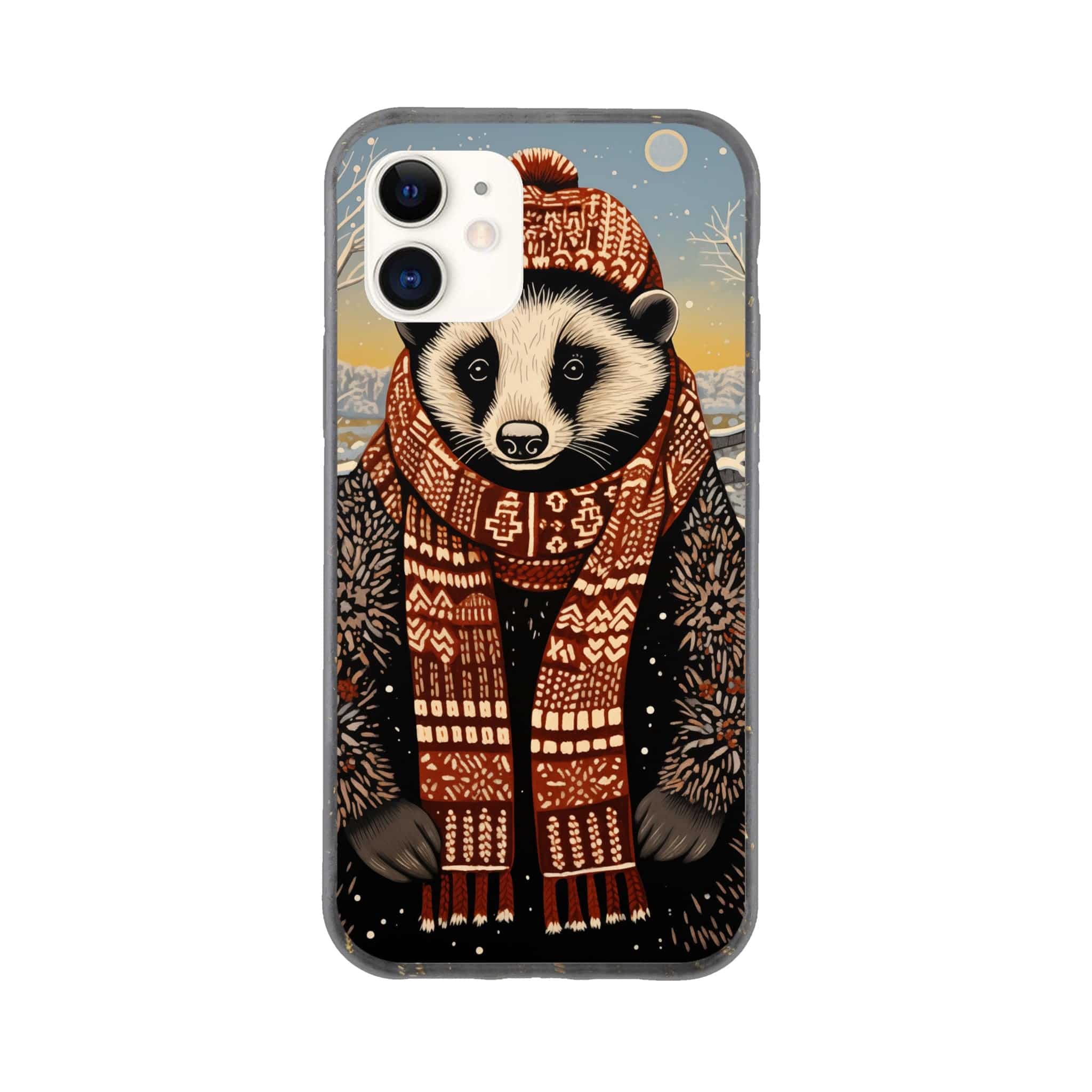 I-Phone Bio case/Racoon-Winter - Enet Images