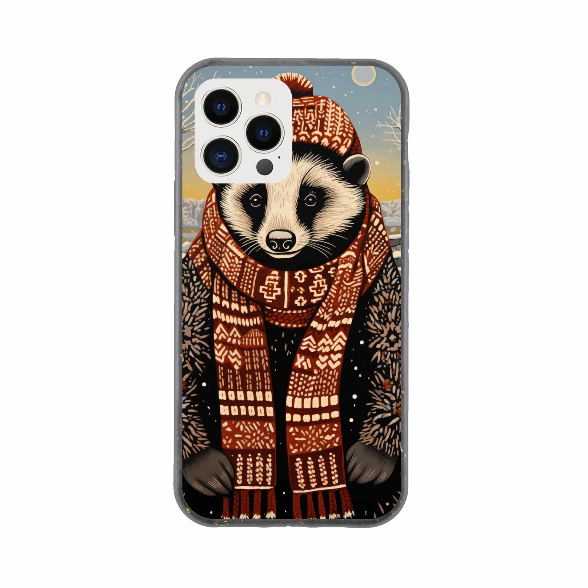I-Phone Bio case/Racoon-Winter - Enet Images