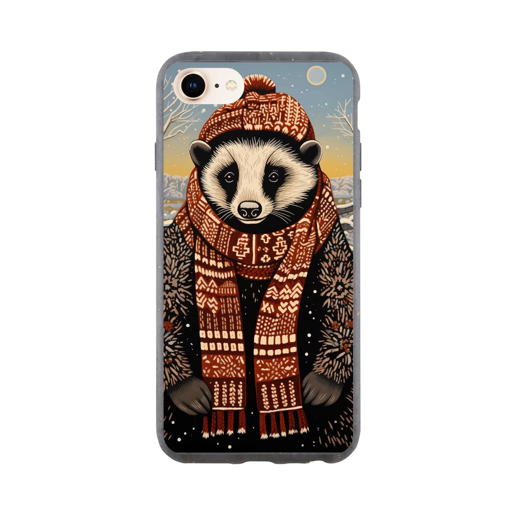 I-Phone Bio case/Racoon-Winter - Enet Images