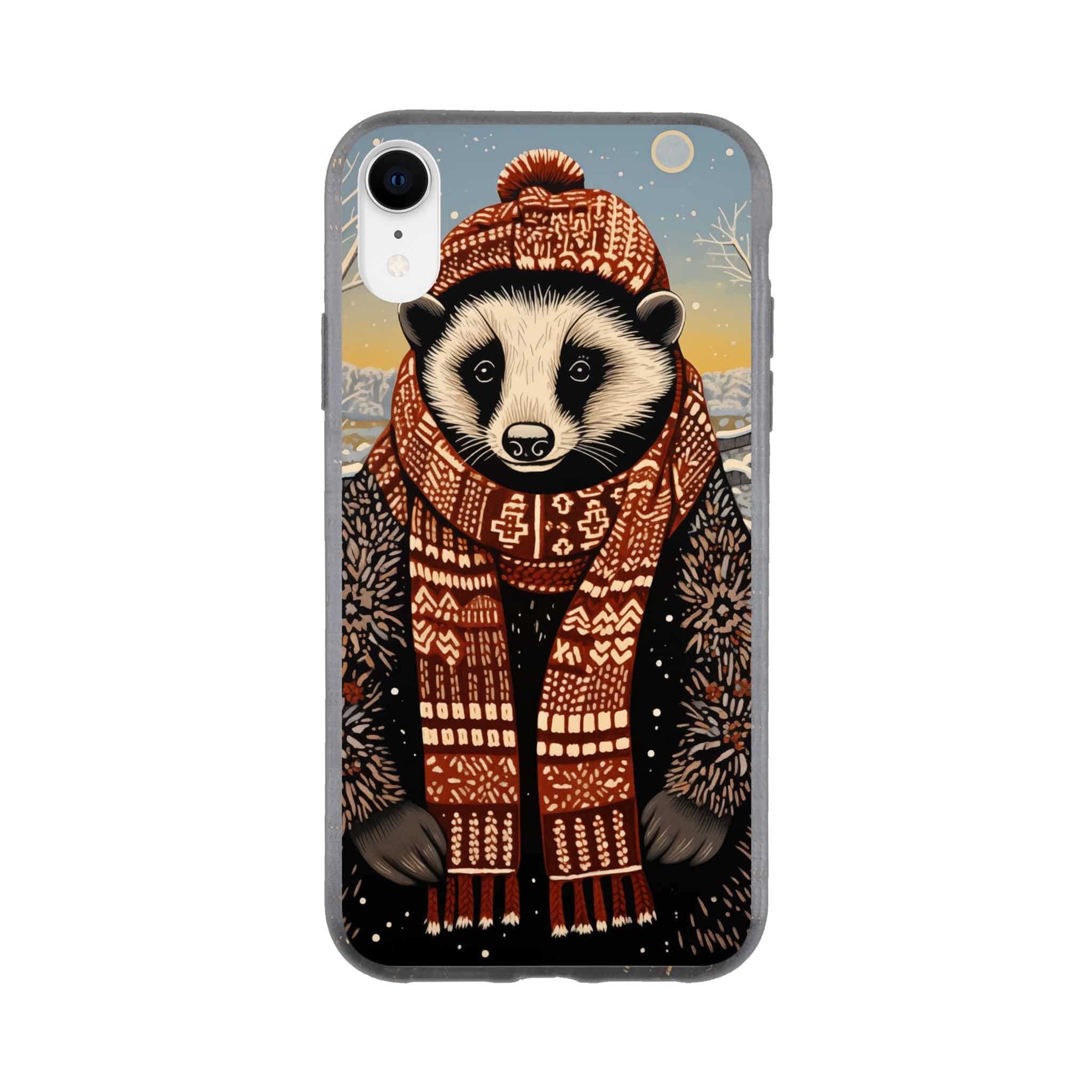I-Phone Bio case/Racoon-Winter - Enet Images
