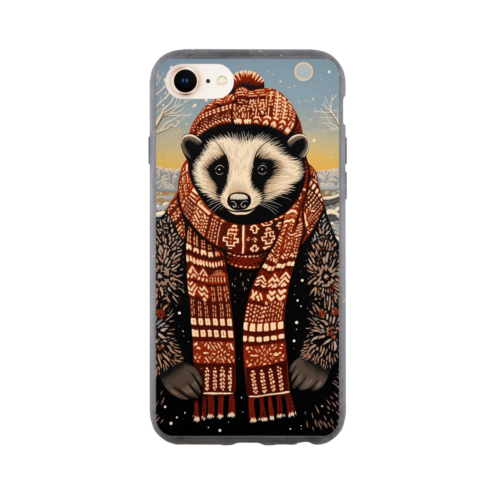 I-Phone Bio case/Racoon-Winter - Enet Images