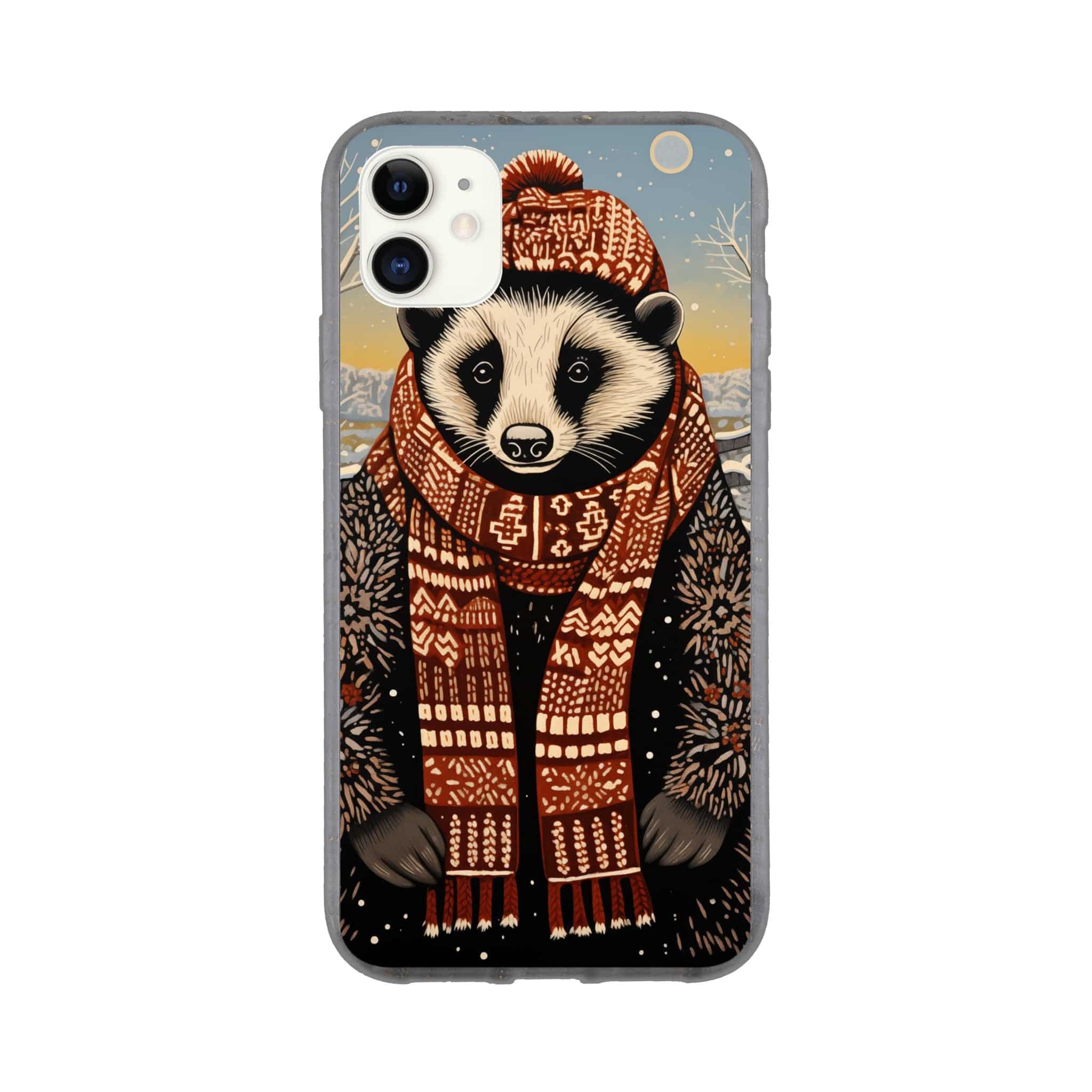 I-Phone Bio case/Racoon-Winter - Enet Images